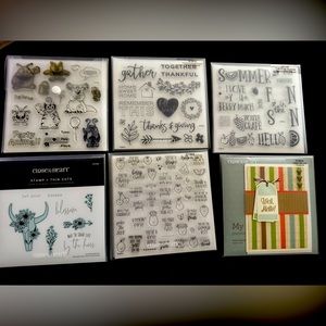 My Acrylix and Close to the Heart Decorative Stamps.